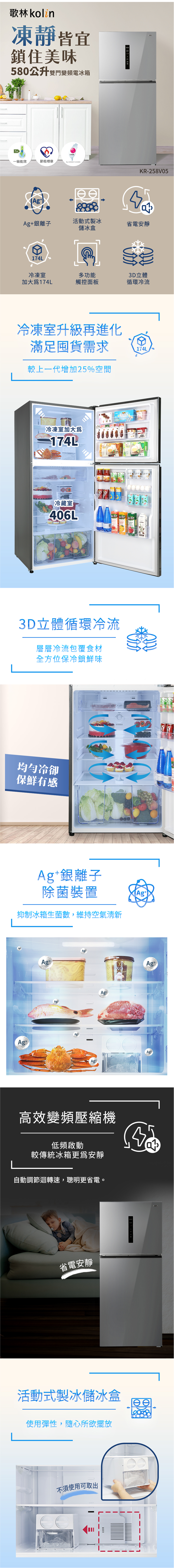 冰箱,電冰箱,歌林冰箱,變頻,雙門,一級能效,省電,節能,補助